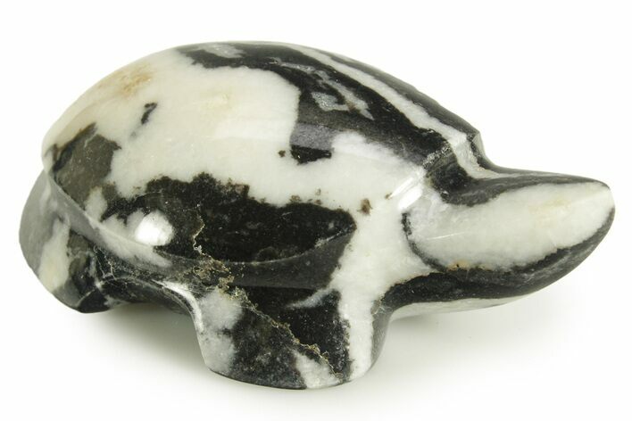 Carved Zebra Marble Turtle - Utah #367031